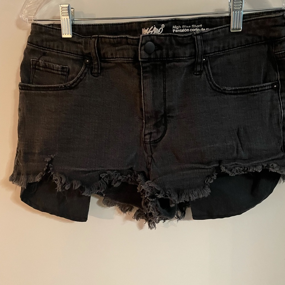 Black jean shorts. Worn once or twice.